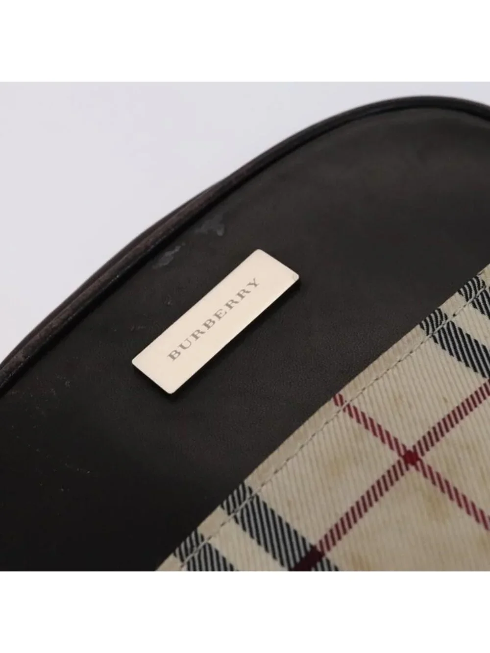 Authentic BURBERRY Nova Check Shoulder Bag Canvas Beige - Picture 2 of 16